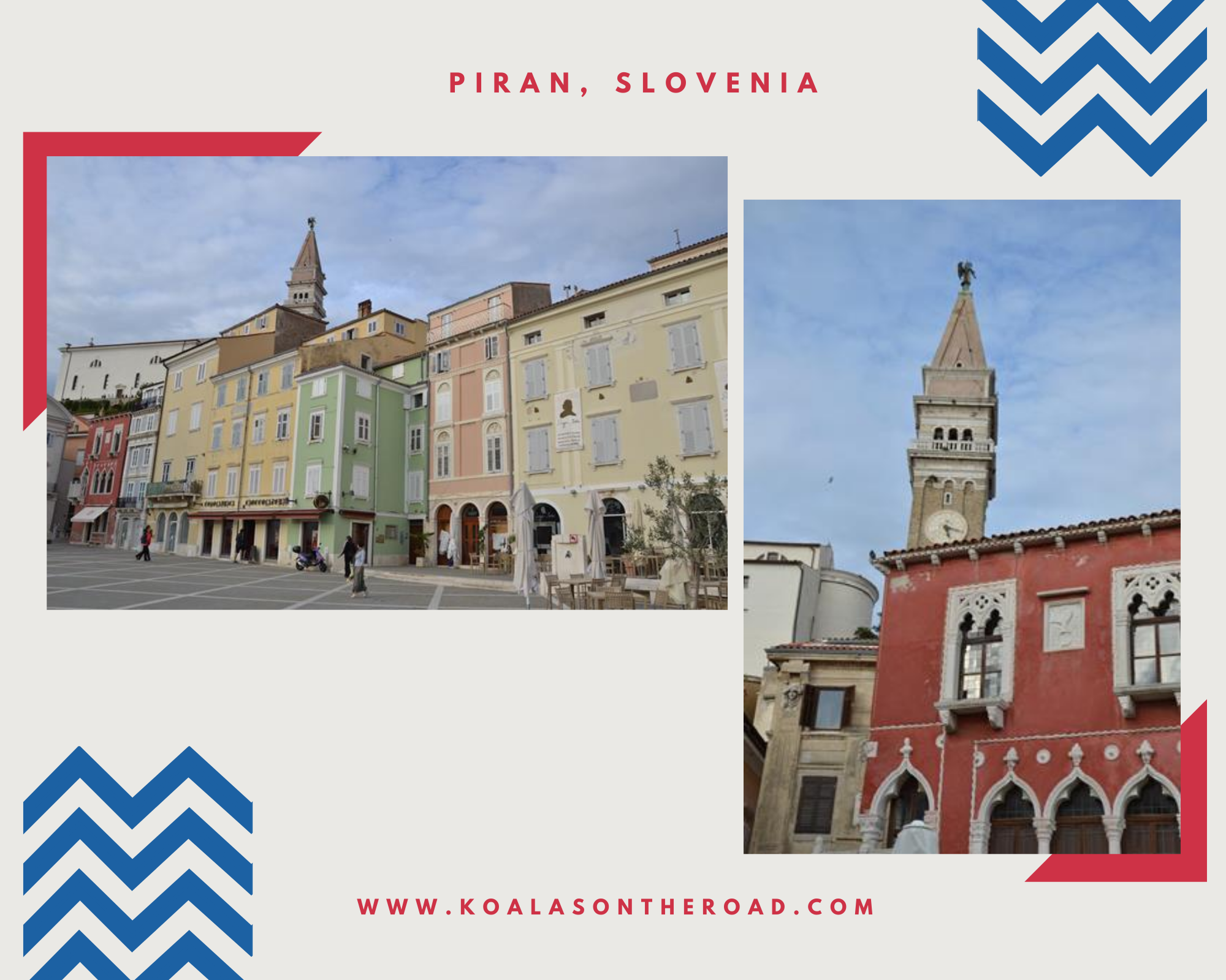 The best places to visit in Montenegro and Slovenia - Piran koalas on the road